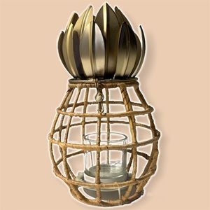 Pineapple Cage Candle Lantern